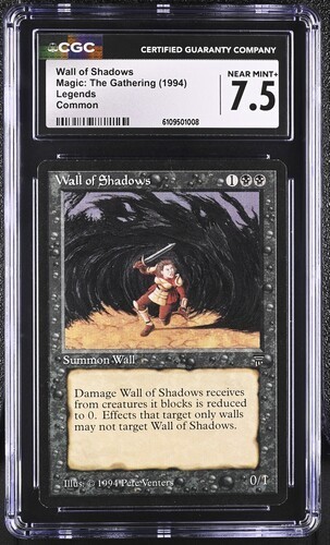 LEGENDS – Wall of Shadows –CGC 7.5 – MTG Magic The Gathering – 1994