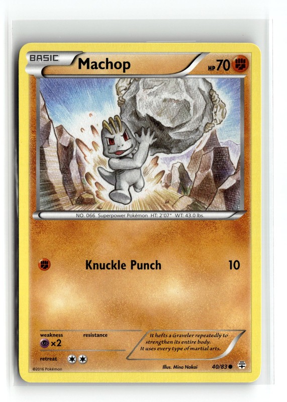 Machop 40/83 Common Generations Pokemon NM