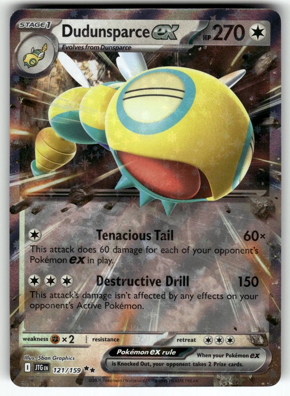 Dudunsparce ex 121/159 SV09: Journey Together NM Pokemon Card TCG
