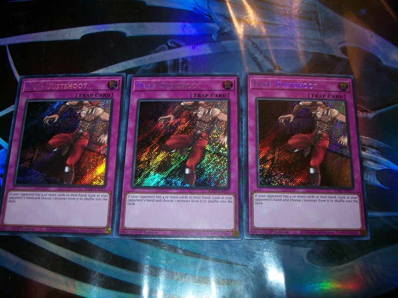 3x Trap Dustshoot 1st Edition Secret Rare RA05-EN077 Yu-Gi-Oh!
