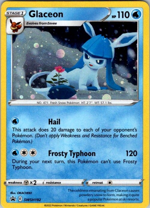 Glaceon – Promo SWSH: Sword & Shield Promo Cards SWSH192 NM