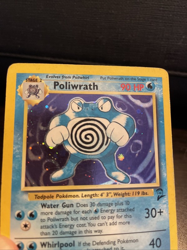 Poliwrath Holo 15/130 Base Set 2 Unlimited Holo Rare Pokémon TCG gallery