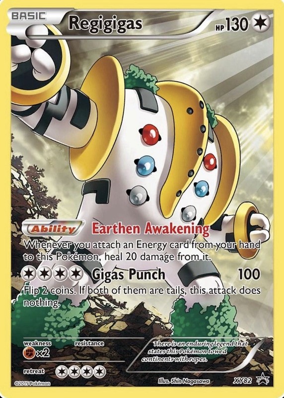 Pokemon TCG Regigigas – #XY82 XY Promo Holo Rare Full Art – NM