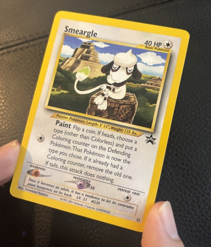 2001 Pokémon Black Star ⭐️ Smeargle Promo #32 Pokémon League Near 🔥 Mint 🔥 gallery