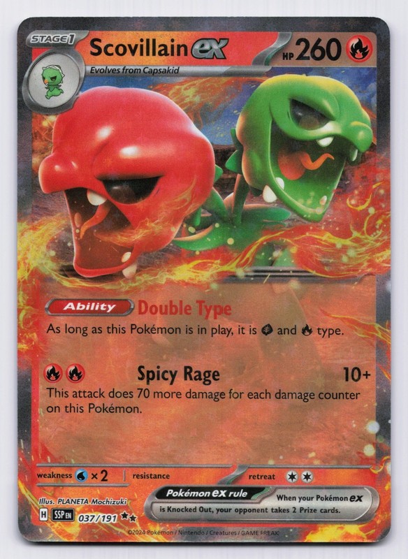 Scovillain ex Holo Double Rare SV08: Surging Sparks 037/191 NM