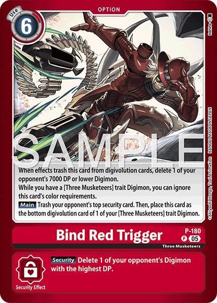 Bind Red Trigger Foil Promo Limited Card -Another Knight- P-180 P NM