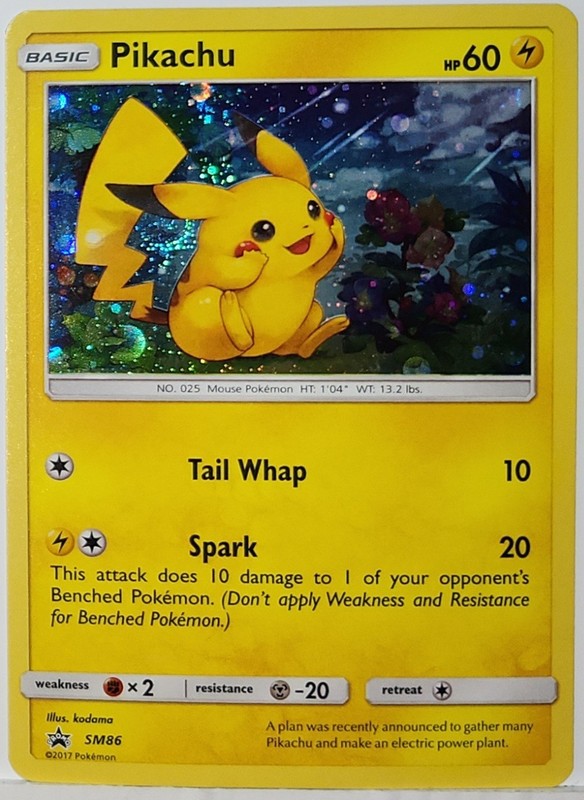 Fart Swirl 🌀 Pikachu SM86 Cosmos Holo Rare Pokémon TCG Black Star Promo
