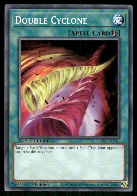 Double Cyclone SGX1-END15 Speed Duel GX: Duel Academy Box Yu-Gi-Oh 1st Ed NM