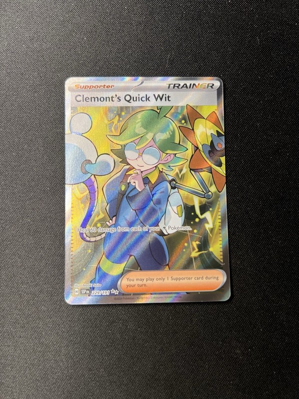 Clemont’s Quick Wit 229/191 Sv08: Surging Sparks Holo