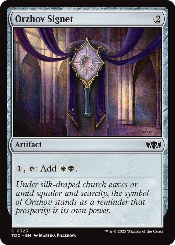 Orzhov Signet – 323 – Commander: Tarkir: Dragonstorm