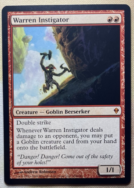 MTG – Warren Instigator – Zendikar #154 Magic: The Gathering