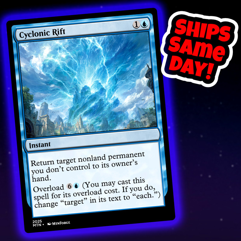 Cyclonic Rift – Custom Art Magic: The Gathering Playtest Card – Commander EDH