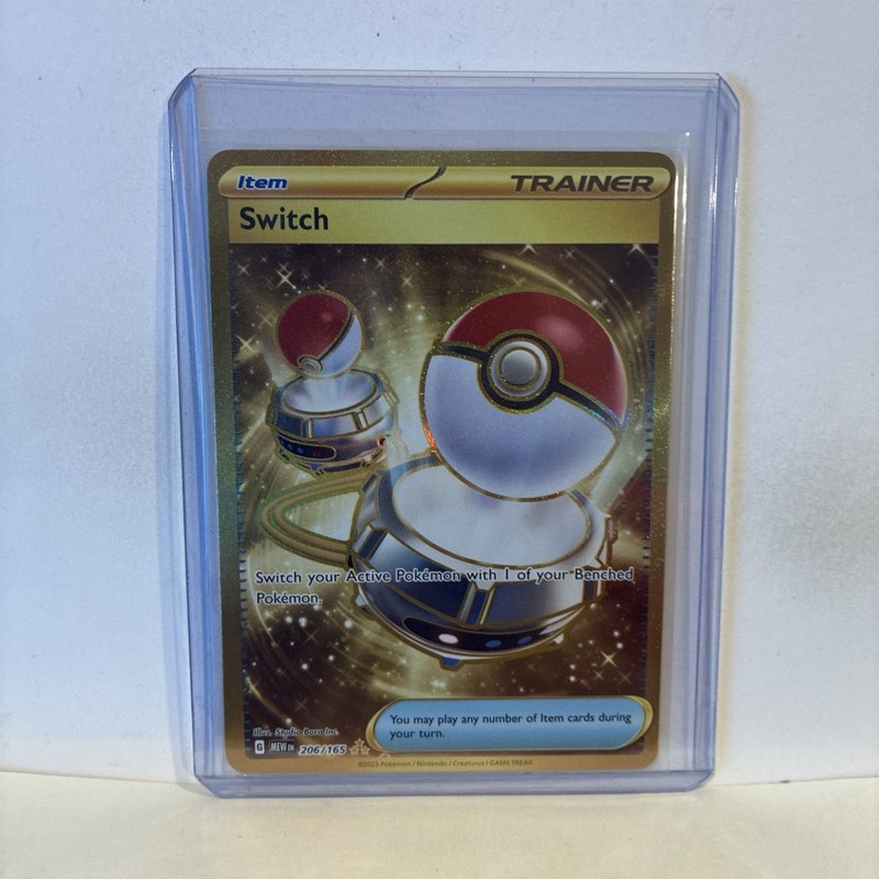 Switch 206/165 Gold Secret Rare Pokemon Scarlet & Violet 151 NM