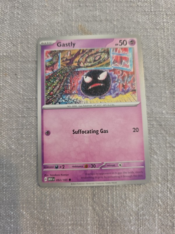 Gastly 92/165 Common | 151 | Pokemon Card