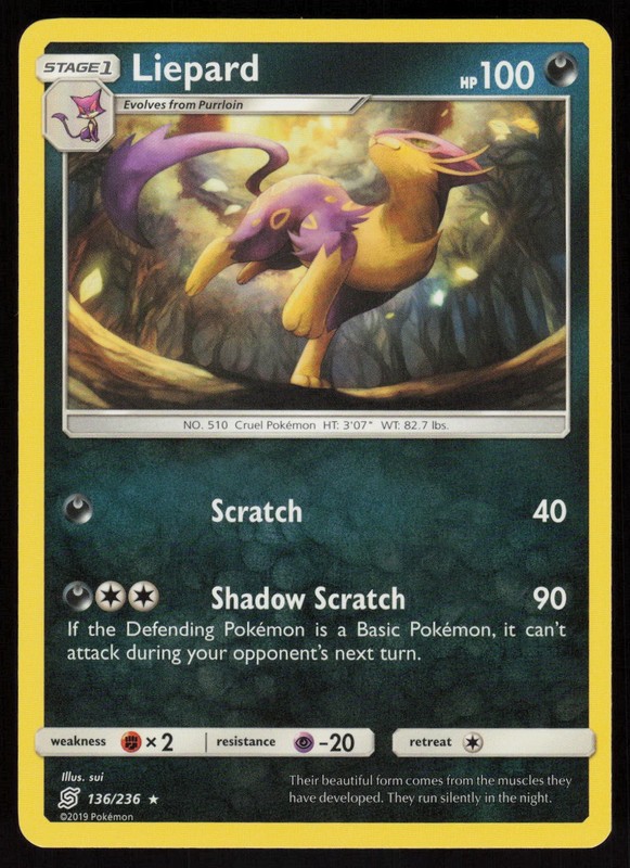 Liepard Rare SM – Unified Minds 136/236 NM