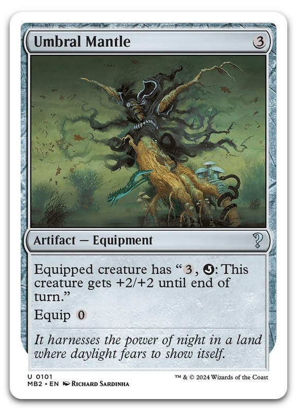 Umbral Mantle (White Border) #101 (NM) Mystery Booster 2 MB2 Magic MTG