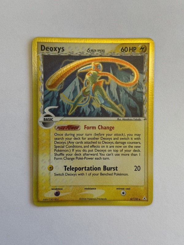 Deoxys (Delta Species – Speed Forme) 6/110 Holon Phantoms Holo