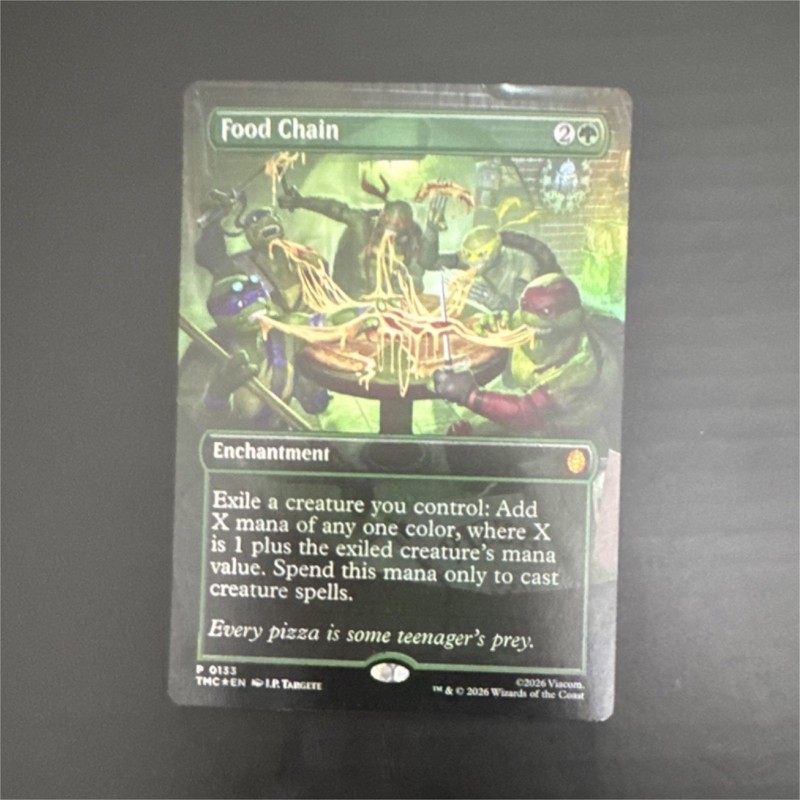 Wizards of the Coast MTG Food Chain Enchantment Promo TMNT Commander P-0133