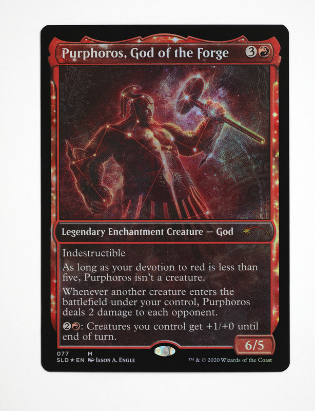 MTG Secret Lair foil Purphoros, God of the Forge Mythic NM Magic: The Gathering