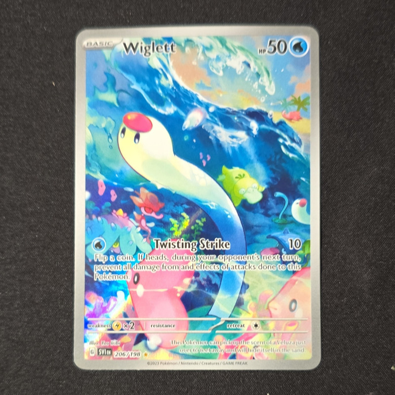 Wiglett 206/198 SV01 Scarlet & Violet Illustration Rare Holo Full Art EN 2023