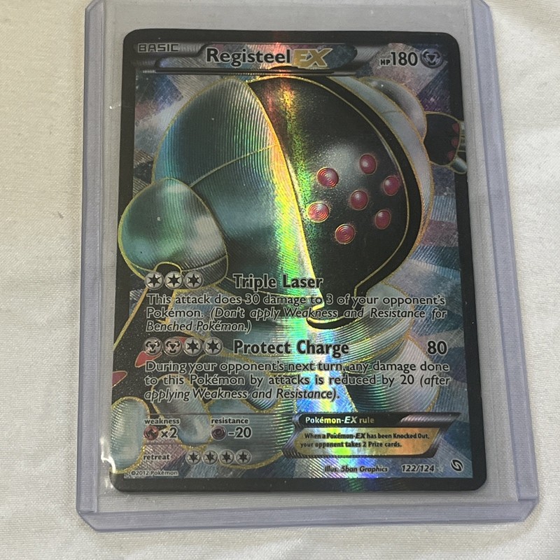 2012 Pokémon TCG Registeel EX Hidden Legends FULL ART, #122/144 NM – EBP-0019