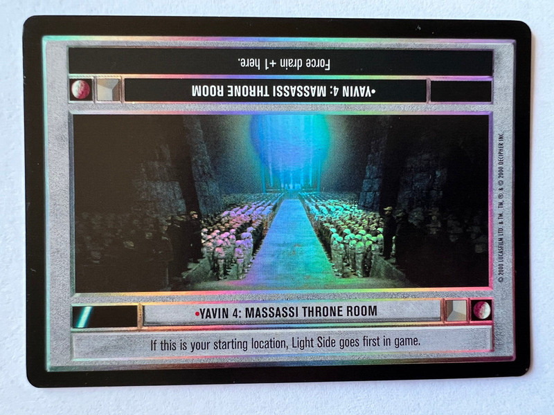 SWCCG YAVIN 4: Massassi Throne Room FOIL | Star Wars CCG 