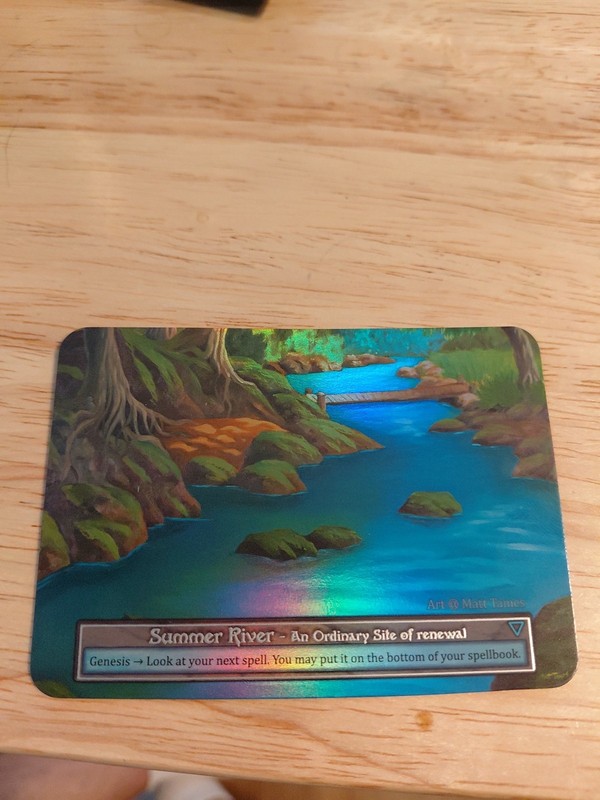 Sorcery Contested Realm Alpha Ordinary Foil Land Summer River Art By Matt Tames