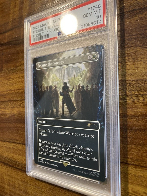 MTG✨SECURE THE WASTES Borderless ✨SLD X MARVEL Black Panther PSA 10 RARE gallery