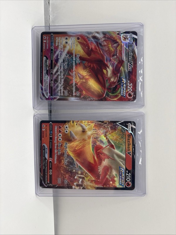 Blaziken V & Blaziken VMAX 020/198 021/198 Chilling Reign Holo Pokemon NM