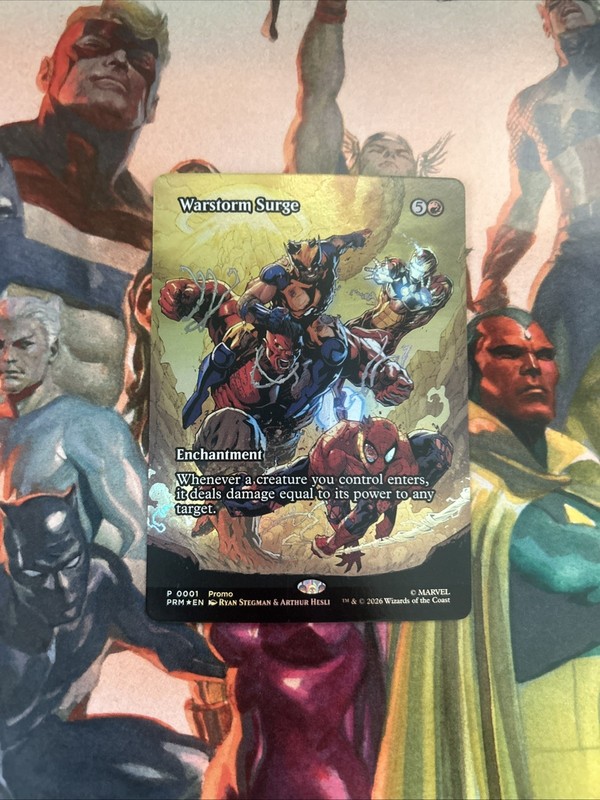 MTG, Warstorm Surge FOIL Promo Card Only *SHIPS TODAY – Avengers Armageddon