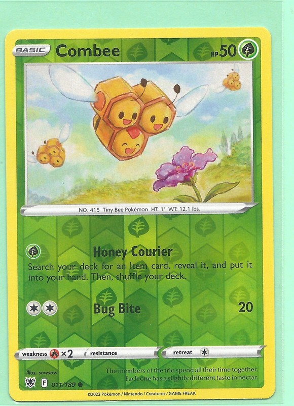 2 ASTRAL RADIANCE POKEMON SET-VESPIQUEN 012/189+ COMBEE 011/189- REV HOLO NM/M gallery