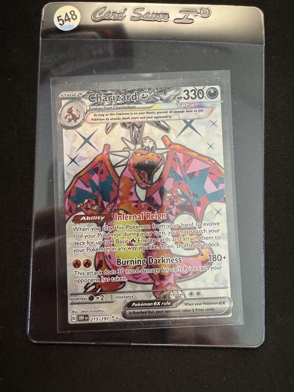 Charizard ex #125/108 SV3: Ruler of the Black Flame NM/NM+