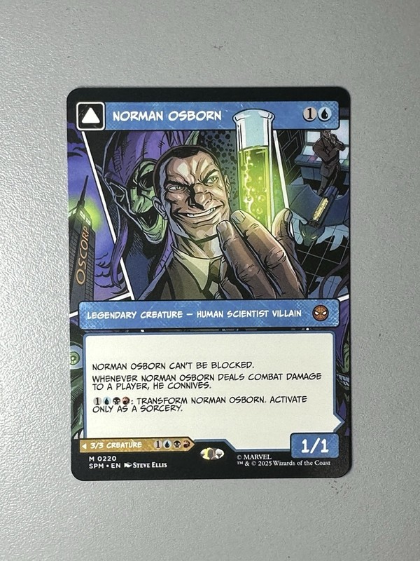 Norman Osborn/Green Goblin (Showcase) – Spider-Man – MTG SPM 220 M Borderless