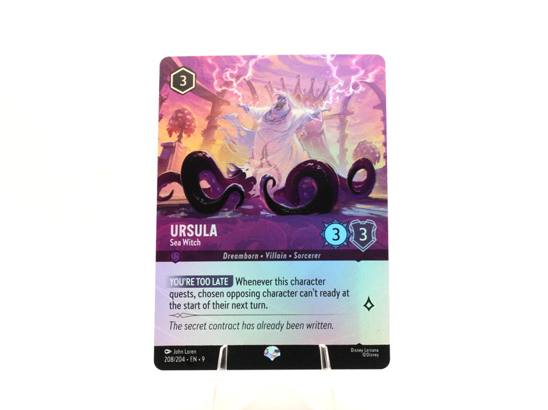 Ursula Sea Witch Lorcana Fabled Epic Holofoil NM 208/204