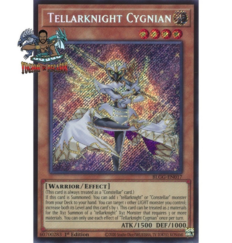 Yugioh! 1x Tellarknight Cygnian BLGG-EN017 Secret Rare 1st Ed NM