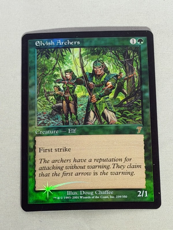 MTG FOIL Elvish Archers 7th Edition Magic the Gathering