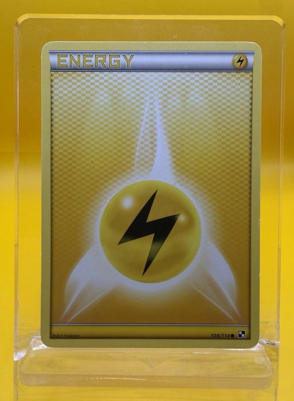 ⚡️Black and White #108/114 Lightning Energy Card LP Pokemon TCG