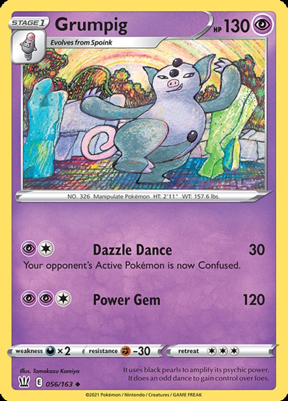 Grumpig – 056/163 – Uncommon – Lightly Played