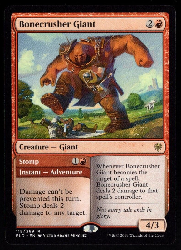 Bonecrusher Giant 115/269 Non Foil Rare Throne of Eldraine MTG NM