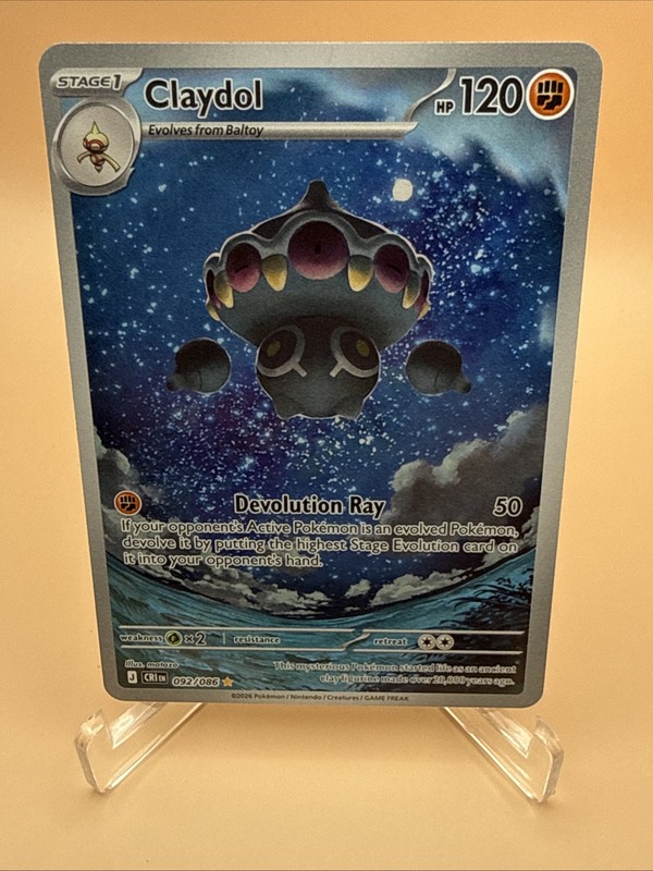 Claydol 092/086 Illustration Rare Pokemon TCG Chaos Rising English (NM)