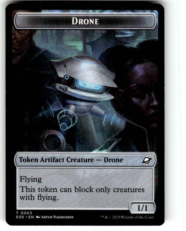 Drone // rOBOT (0003) Doubled-Sided Token Edge of Eternities Regular