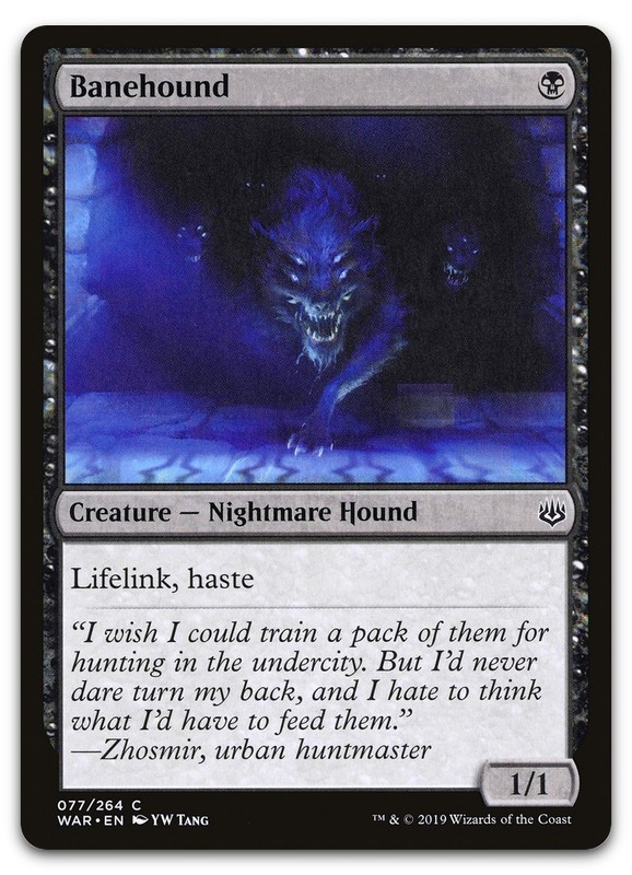 Banehound #77 (NM) War of the Spark WAR Magic MTG