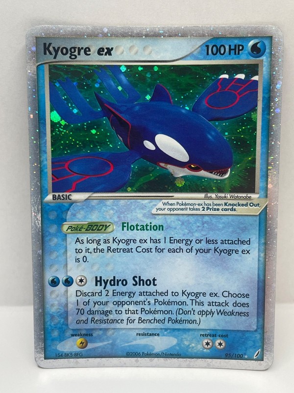 Pokemon TCG Kyogre EX EX Crystal Guardians Ultra Rare 95/100 LP-