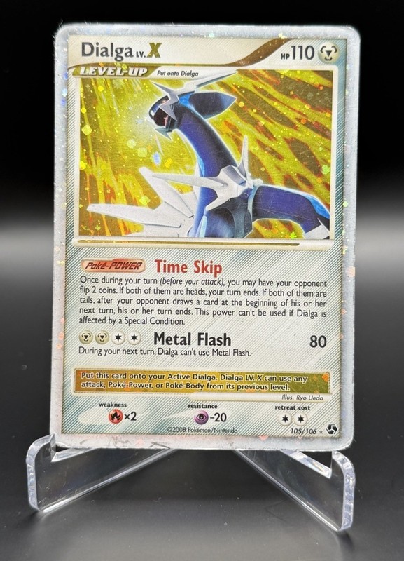 The Pokémon Company Dialga LV.X 105/106 Great Encounters Ultra Rare Holo Eng