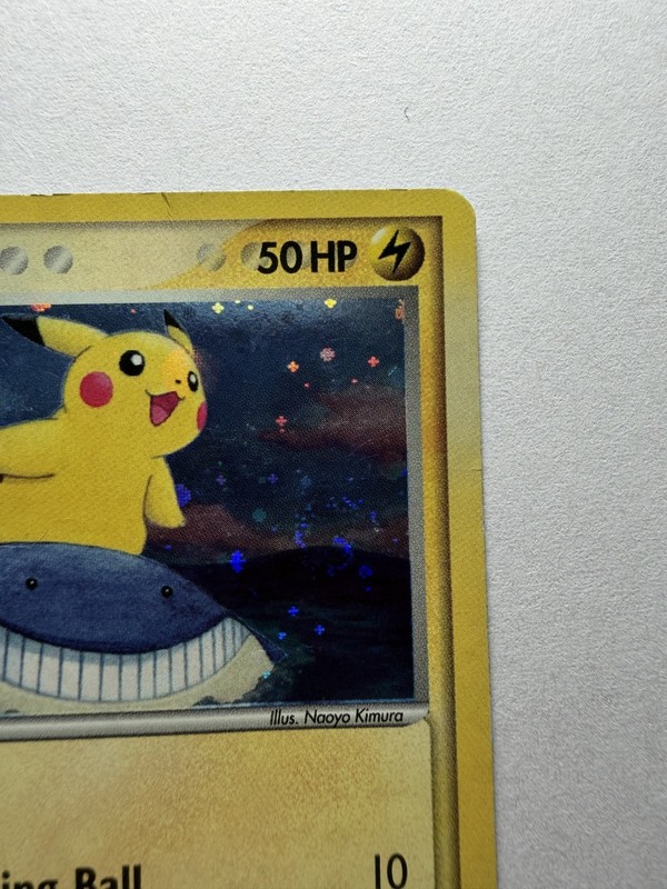 2007 Pokémon Pikachu 12/17 Holo POP Series 5 Inverted Back Error SHIPS IN 1 DAY gallery
