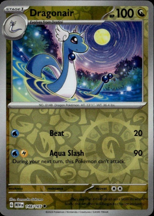 Dragonair – Uncommon MEW SV: Scarlet & Violet 151 148/165