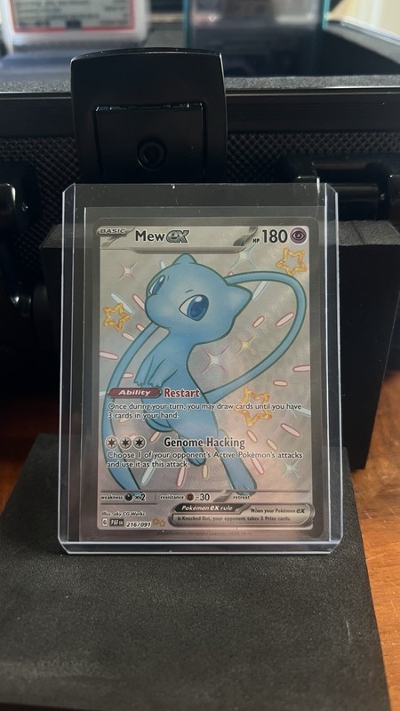 Pokémon TCG Mew ex 216/091 Shiny Ultra Rare Full Art Paldean Fates NM/M
