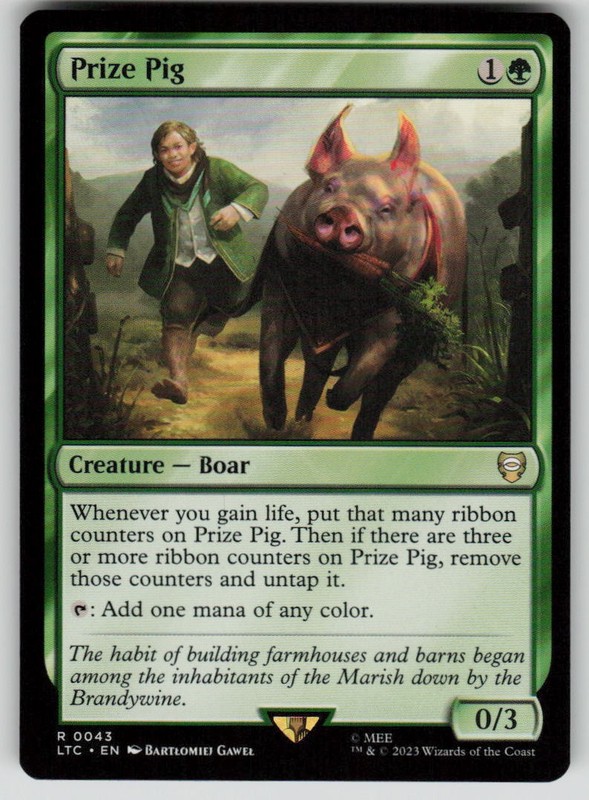 Prize Pig Rare Commander: The Lord of the Rings 43 MTG NM