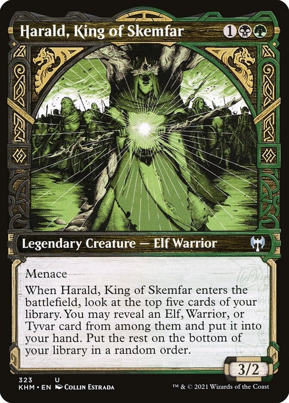 Harald, King of Skemfar (323) Showcase Kaldheim KHM MTG Magic