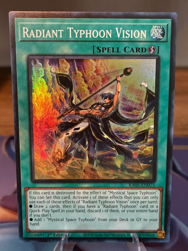 Yu-Gi-Oh! TCG – Radiant Typhoon Vision RA05-EN075 – Super Rare 1st Edition